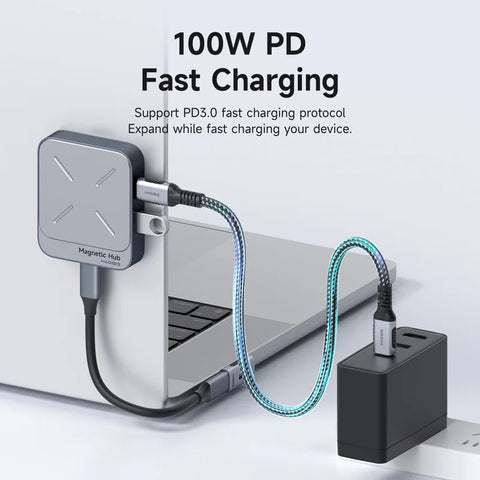 Hagibis Magnetic Card Reader SD4.0 312MB/s USB-C to SD MicroSD TF Memory Card Magnet HUB UHS-II for Laptop Phone Macbook Camera