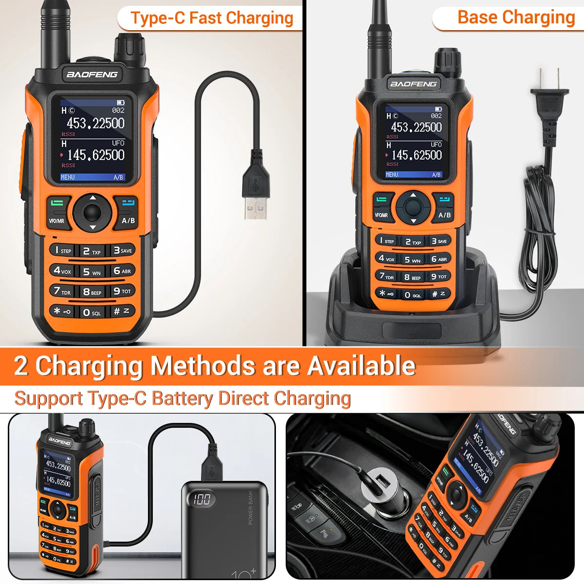 Baofeng UV-21 Pro V2 Wireless Copy Frequency Mutli Band Powerful Waterproof Long Range UV-5R Long Range Type-C Two Way Ham Radio