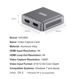 Hagibis 4K HDMI-kompatibler 1080p Live-Streaming-Box