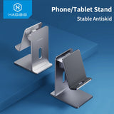 Support de téléphone mobile hagibis support de tablette de tablette de téléphone portable pliable bourse portable support aluminium ajusté pour iPhone iPad Pro