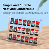 Estuche transparente para tarjetas de juego Hagibis para Nintendo Switch 21/12 ranuras para tarjetas Protector a prueba de golpes Acrílico Juegos Caja de almacenamiento Titular