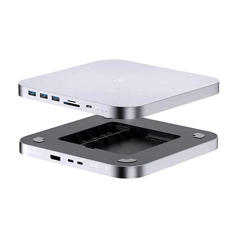 Hagibis USB-C Hub para Mac mini M1 con carcasa de disco duro SATA